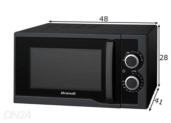 Микроволновая печь Brandt размеры