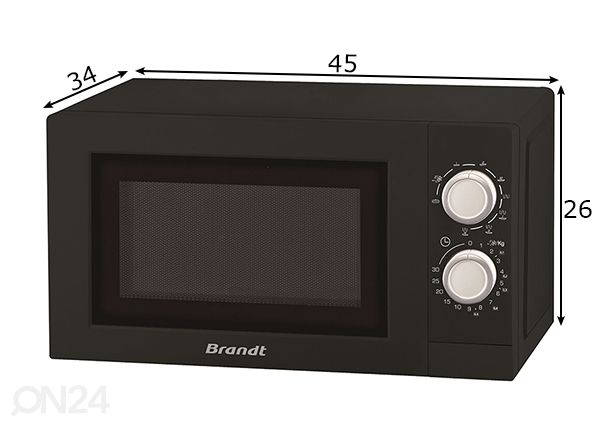 Микроволновая печь Brandt размеры