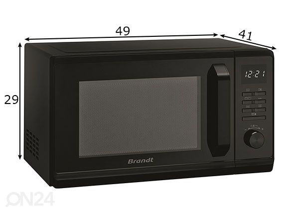 Микроволновая печь Brandt GE2300B размеры