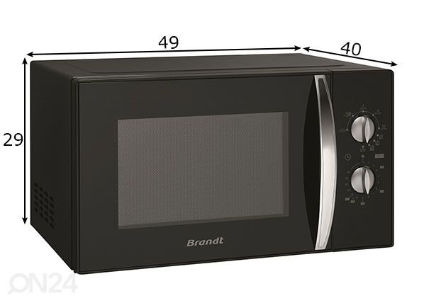 Микроволновая печь Brandt GM2500B размеры