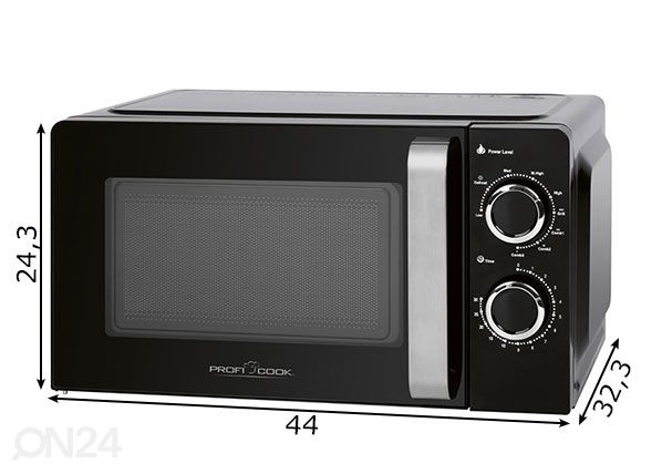 Микроволновая печь ProfiCook MWG1208 размеры