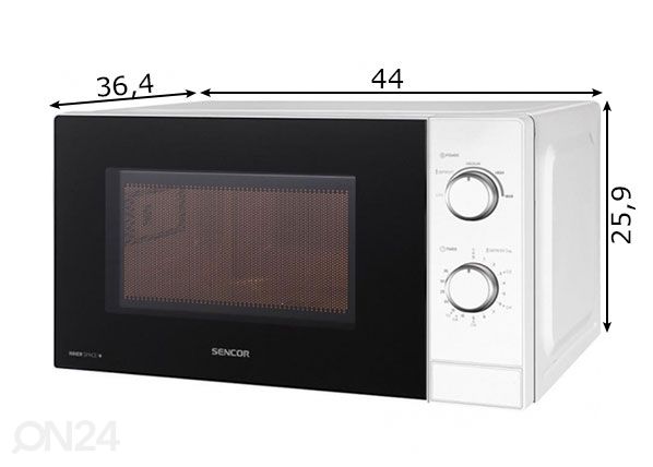 Микроволновая печь Sencor SMW1718WH размеры