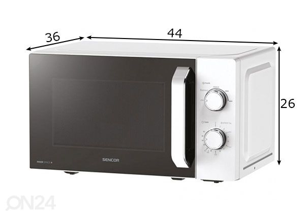 Микроволновая печь Sencor SMW1918WH размеры