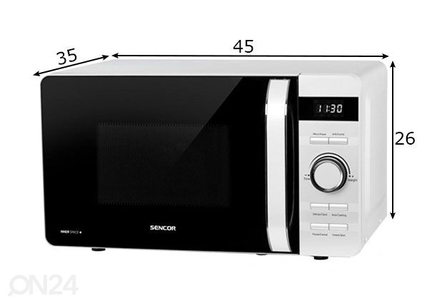 Микроволновая печь Sencor SMW5517WH размеры
