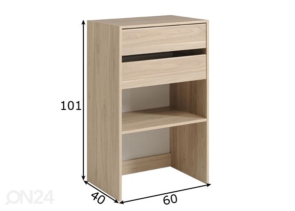 Модульная полка с ящиками Easy Dress 60 cm размеры