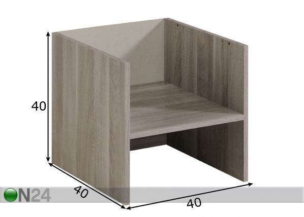 Модульная полка Easy Dress 40 cm размеры