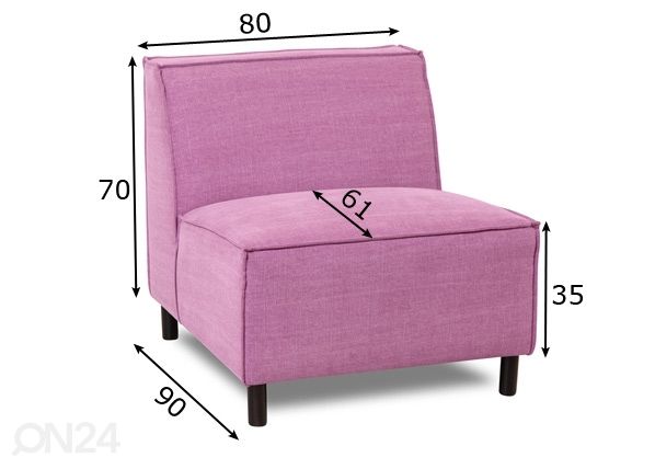 Модуль дивана Lenna размеры