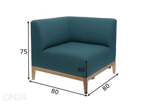 Модуль дивана Snug размеры