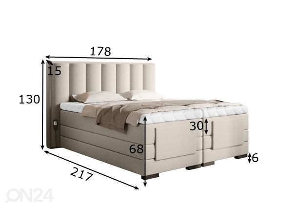 Моторная кровать 160x200 cm размеры