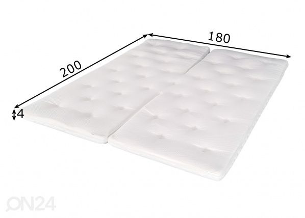 Наматрасник для моторной кровати 3D foam 180x200 cm размеры