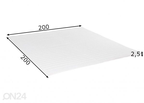 Наматрасник 200x200 cm размеры