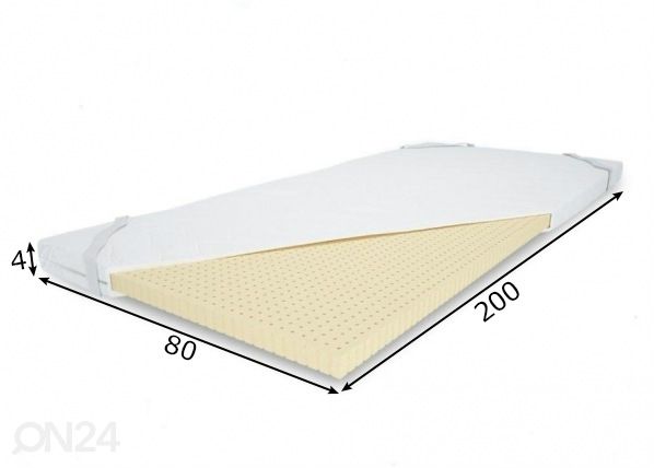 Наматрасник 80x200 cm размеры