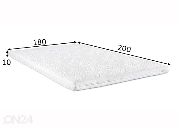 Наматрасник memory foam 180x200x12 cm размеры