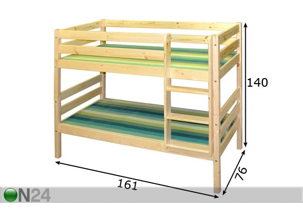 Нары Mini 70x155 см размеры