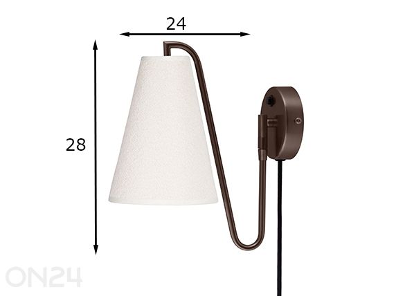 Настенная лампа Lou размеры