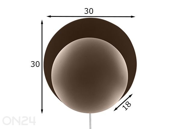 настенная лампа Orbit размеры