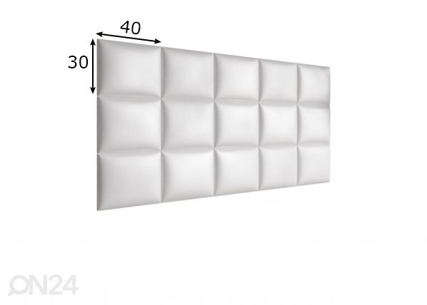 Настенная панель с покрытием из кожзаменителя 40x30 cm размеры