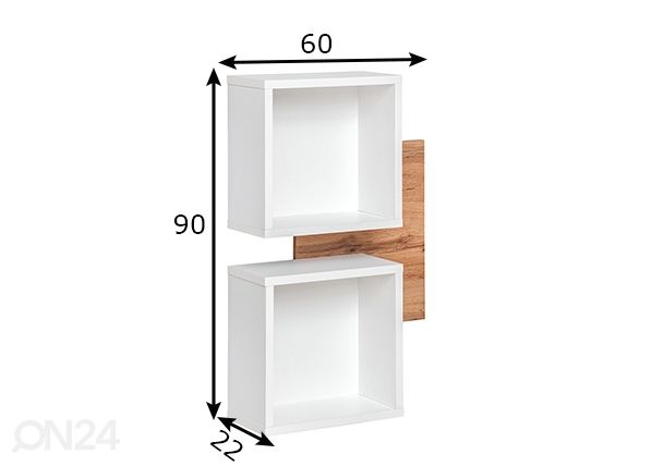 Настенные полки Easy 4 размеры