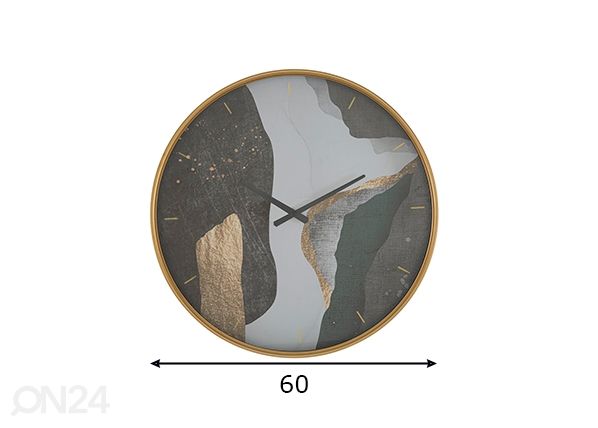 Настенные часы Art Ø60 см, пестрый размеры