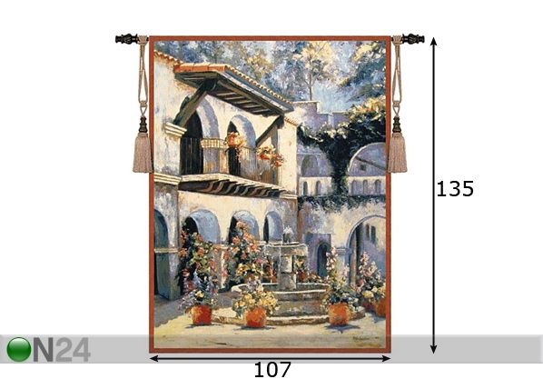 Настенный ковер Гобелен Placita 135x107 см размеры