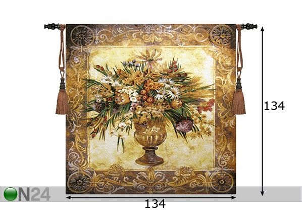 Настенный ковер Гобелен Tuscan 134x134 см размеры
