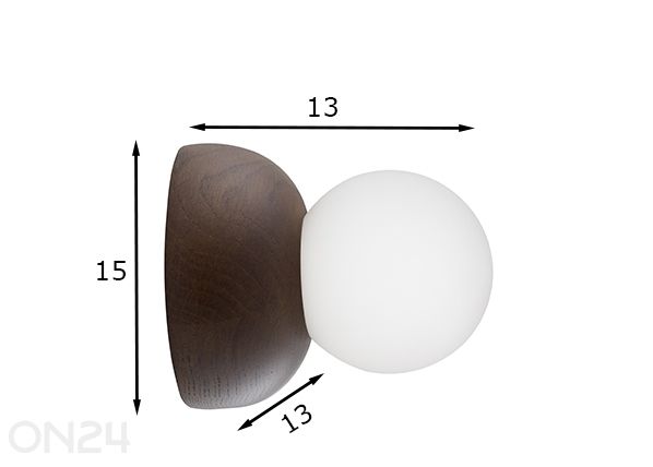 Настенный/потолочный светильник Torrano, 13 IP44, цвет дуб размеры