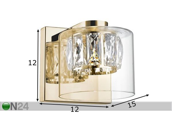 Настенный светильник Gem Gold LED размеры