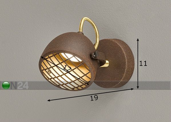 Настенный светильник Grill LED размеры