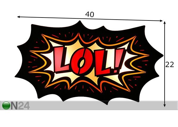 Настенный светильник LOL размеры