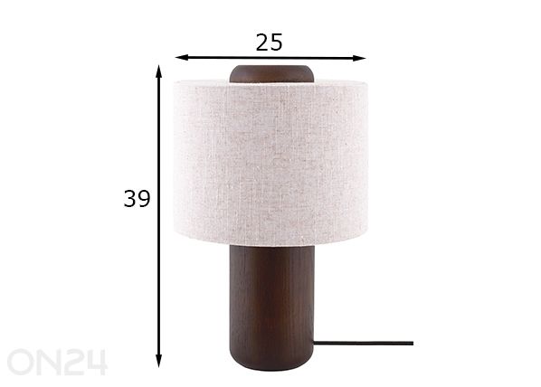 Настольная лампа Bosco 25 размеры