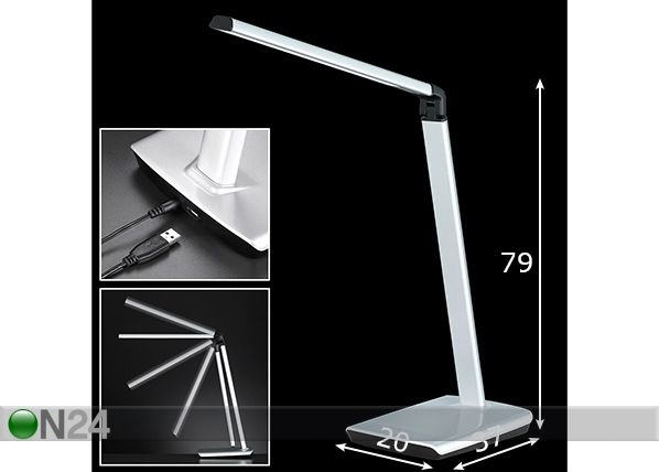 Настольная лампа Bragi LED размеры