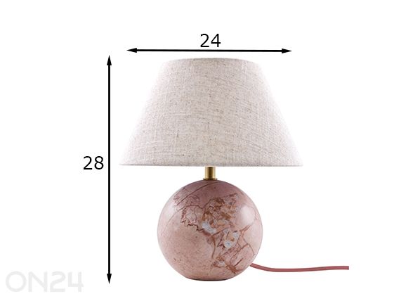 Настольная лампа Castello 24 размеры