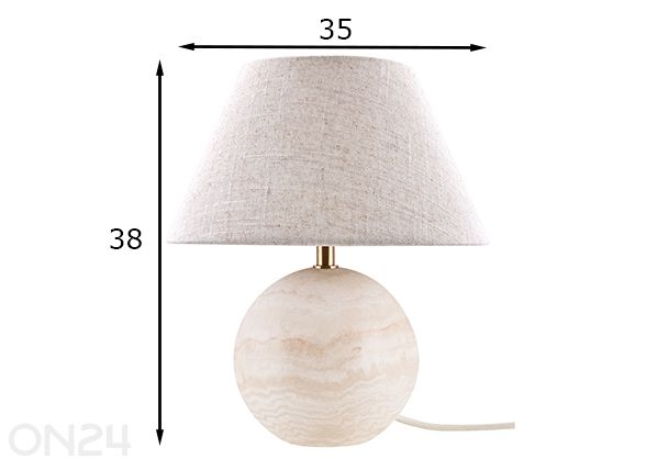 Настольная лампа Castello 35 размеры