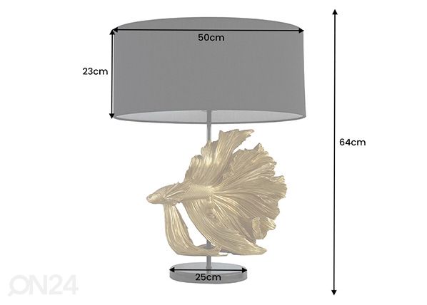 Настольная лампа Crowntail размеры