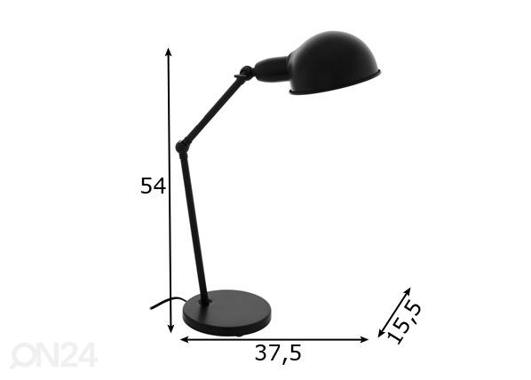 Настольная лампа Exmoor размеры