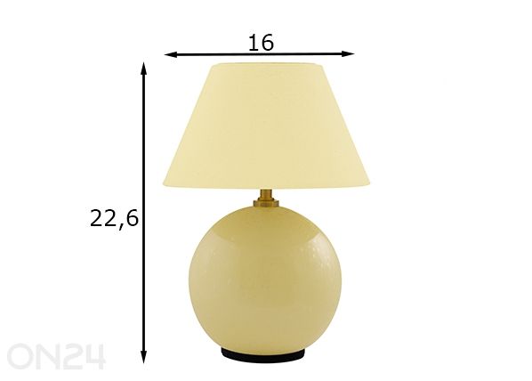 Настольная лампа Iris 16, перезаряжаемая размеры