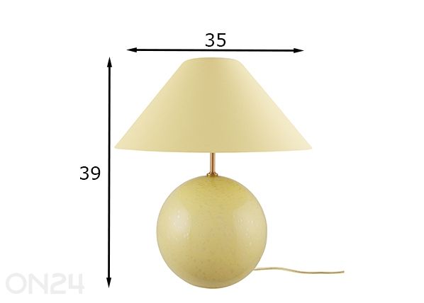 Настольная лампа Iris 35 размеры