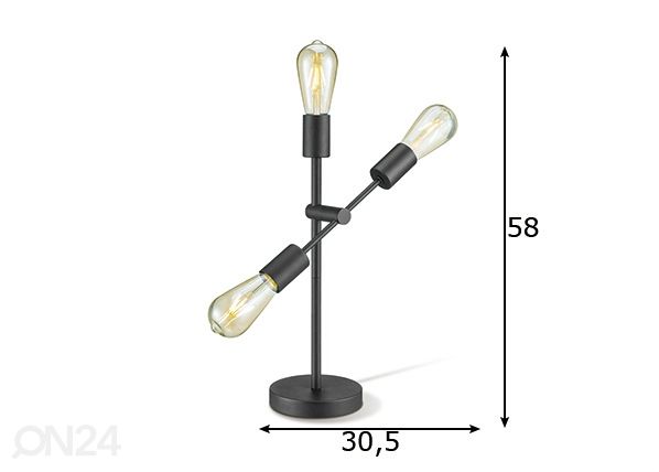 Настольная лампа Molecular размеры
