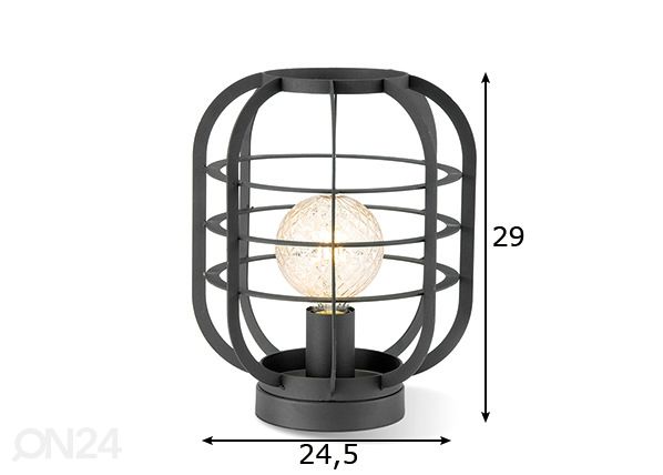 Настольная лампа Nero размеры