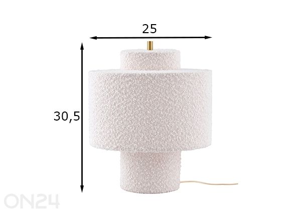 Настольная лампа Noah 25 размеры