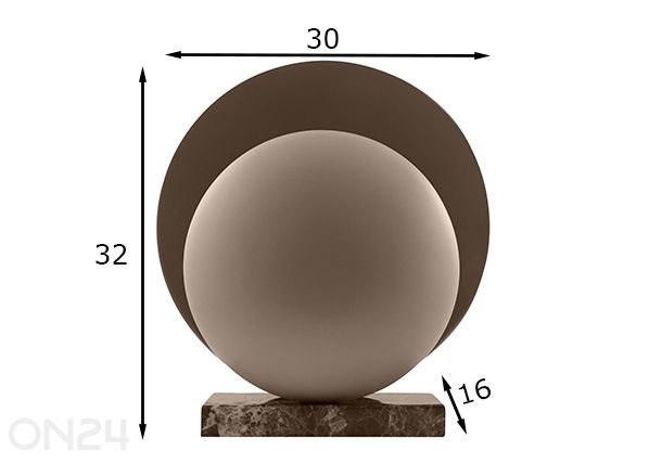 Настольная лампа Orbit размеры