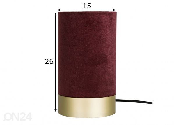 Настольная лампа Velvet размеры