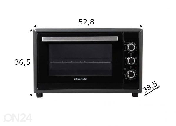Настольная печь Brandt FC350MUB размеры