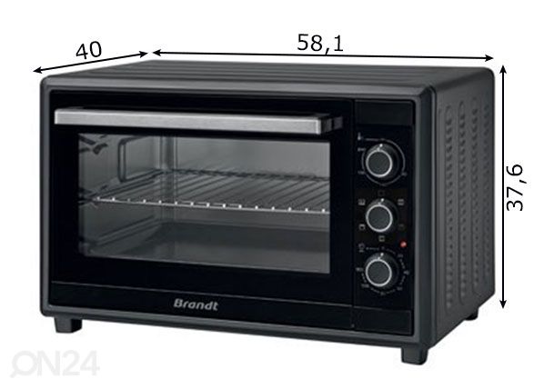 Настольная печь Brandt FC420MUB размеры