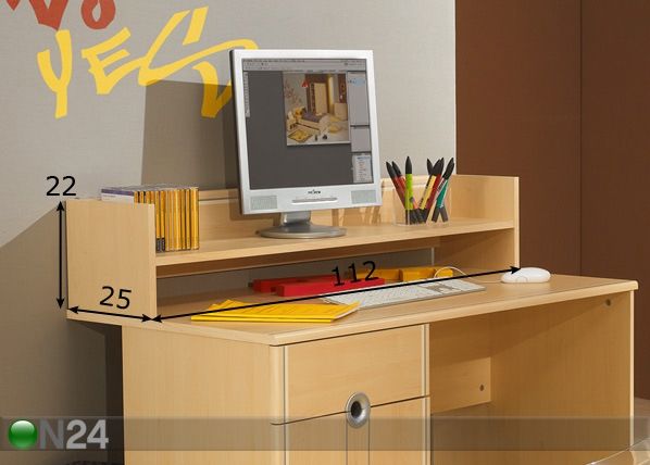 Настольная полка Scool размеры