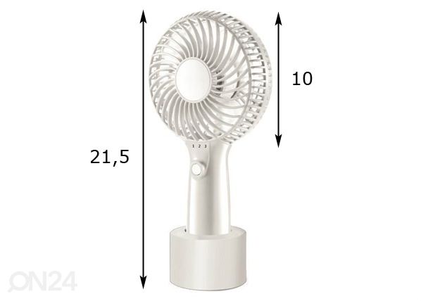 Настольный вентилятор Mini аккумуляторный Coolwave 4 Вт размеры