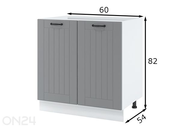 Нижний кухонный шкаф с дверцами 80 см