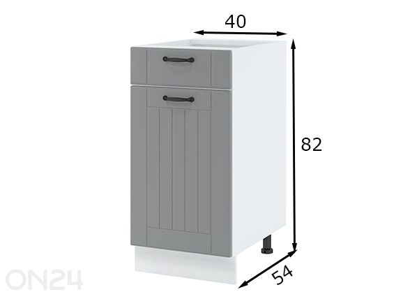 Нижний кухонный шкаф с ящиком 40 см размеры