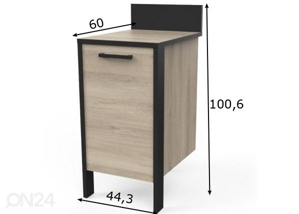 Нижний кухонный шкаф Chili 44,3 cm размеры