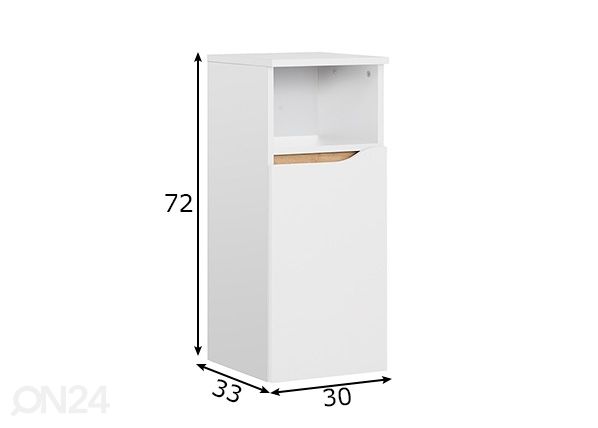 Нижний шкаф в ванную 857 размеры